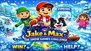 Jake & Max ❄️ The Snow Games Challenge | Winter Sports Adventure for Kids