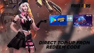Direct top-up from redeem code Tutorial Garena free fire max🔔