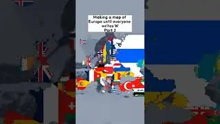 Making a map of Europe until everyone writes W #viral #data_channel #shorts