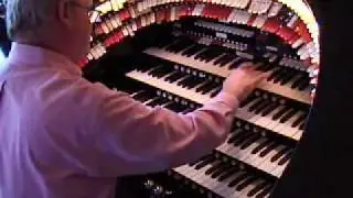 Jim Riggs at the Wurlitzer  