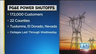 PG&E Begins Public Safety Power Shutoffs That Will Affect 172k Customers