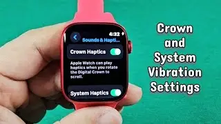 how to turn off crown press vibrate for Apple Watch