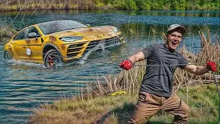 Encontrei um Lamborghini URUS submerso durante a pesca com im&atilde;!