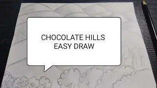 HOW TO DRAW CHOCOLATE HILL USING PENCIL #chocolatehills  #easydrawing