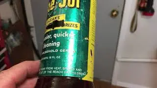 Чистка с помощью средства Vintage Pine Sol с 1966 года