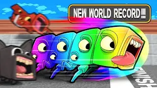 RAINBOW TRAIN EATER! (Minecraft)