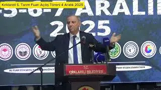 KIRKLARELİ TARIM FUAI AÇILIŞ TÖRENİ 2025