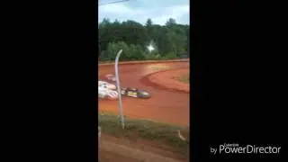 DIRT TRACK RACE CRASH
