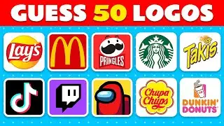Guess The LOGO From The Scrambled Picture | 50 Famous Logos | Logo Quiz 2024