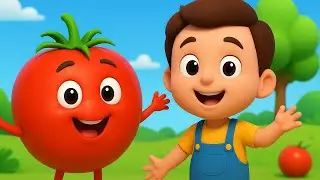 Aaha Tamatar Bade Majedar 🍅😍 | Hindi Kids Cartoon Song | Fun Learning Nursery Rhyme 3D