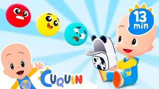 Cuquin and the playful balls | Cleo & Cuquin Educational Videos for Children