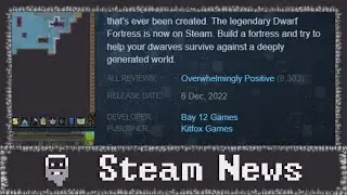 Dwarf Fortress - News - Overwhelmingly Positive