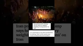 Iran Protest Live #iranian #us #donaldtrump #youtubeshorts