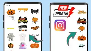 How To Send Halloween Stickers On Instagram Message | Instagram Update Halloween Message 2024