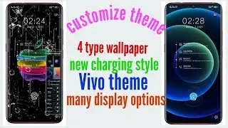 customize theme vivo || vivo theme || new theme itz ||theme|| New vivo theme with charging animation