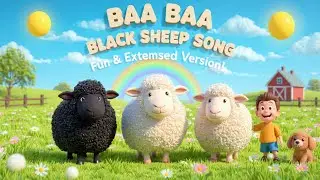 Baa Baa Black Sheep | 3D Animated Nursery Rhyme | Best Kids Song 2025