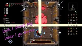 Isaac shoot angel laser, isaac do damage