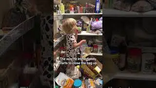 You've been spotted.🤪#child #food #hungry #reaction #cute