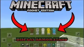 HOW TO DISPLAY ARMOR STAND IN MCPE (Minecraft PE)