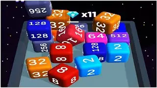 Crash Cube 2048 3D merge game - Gameplay Walkthrough