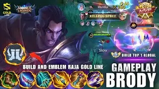 RAJA GOLD LANE! BUILD BRODY PALING SAKIT - Gameplay Mobile Legends