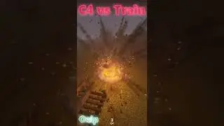 C4 vs Train #shorts #teardown #bomb #simulation #train #c4