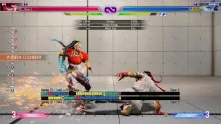 SF6 Ryu Tech - Frame kill for sweep punish Oki