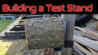Building a test stand for speed tests #chainsaw #racing #husqvarna #stihl #lumberjack