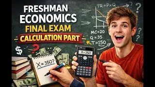 Freshman Economics final exam/calculation part #fortino academy
