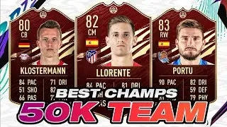 BEST 50K FUT CHAMPS SQUAD BUILDER! FIFA 21