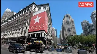 🔴 AO VIVO em NOVA YORK! Caminhada nesse doming&atilde;o em Nova York 🚶🗽