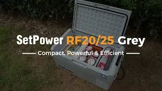 Setpower RF20/25 Grey | 21Qt Car Cooler 12 Volt Portable Fridge/Freezer