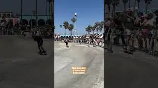 Skate board park at Venice Beach in Los Angeles