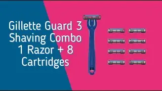Gillette Guard 3 Shaving Combo 1 Razor + 8 Cartridges Unboxing