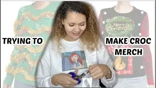TURNING UGLY CLOTHES INTO CUTE CROC MERCH *Crocmas Day 3*