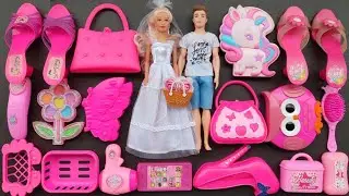 Satisfying with Unboxing Cute Pink Princess Makeup Play&nbsp;ASMR | Review Toys (no music)