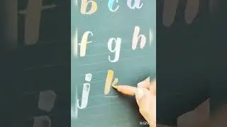 Learn to letter lowercase a to z in modern calligraphy font. ❣️🧿