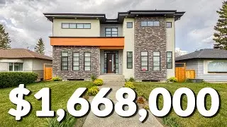 Inside this $1,668,000 Modern Custom Built Home in Banff Trail! | Luxury Homes For Sale