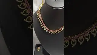 pink+green stone jewellery set rs. 650+shipping. whatsapp 9847386474