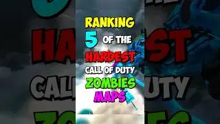 Top 5 HARDEST Call of Duty Zombies maps #shorts #zombieshorts