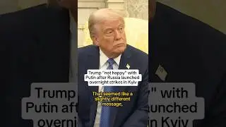 Trump 'not happy' with Putin after Russia launched overnight strikes in Kyiv
