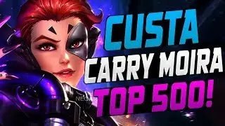 CUSTA CARRY MOIRA! 41 ELIMS! [ OVERWATCH SEASON 8 TOP 500 ]