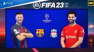 FIFA 23 - Barcelona vs. Liverpool Ft. Lewandowski, Salah | UEFA Champions League Final | PS5&trade; [4K60]