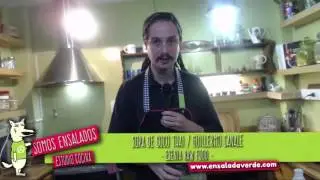Sopa viva en el estudio cocina -  Esenia, gastronom&iacute;a viva