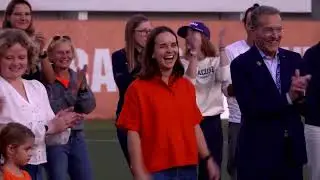 Honoring 2015 Syracuse field hockey national championship team and Alyssa Manley's jersey retirement