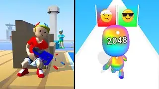 Blaster Pranks vs Man Runner 2048 😱 All Levels Unlocked!