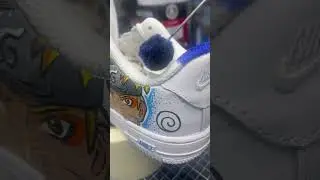 #usa #naruto #shoes Children&rsquo;s nike naruto process