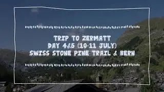 🇨🇭 스위스 가족여행 - 체르마트 스톤파인 트레일, 포레스트펀파크 Zermatt Swiss stone pine trail, Forest fun park