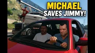 Michael Saves His Son from a Moving Truck! 😱 | GTA 5 Father/Son Mission