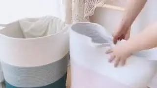 SIGNREEN Cotton Rope Storage Baskets 18